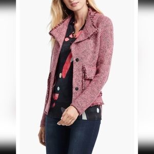 Nic+Zoe Favorite Fringe Knit Jacket Sweater Blazer Cardigan NWOT